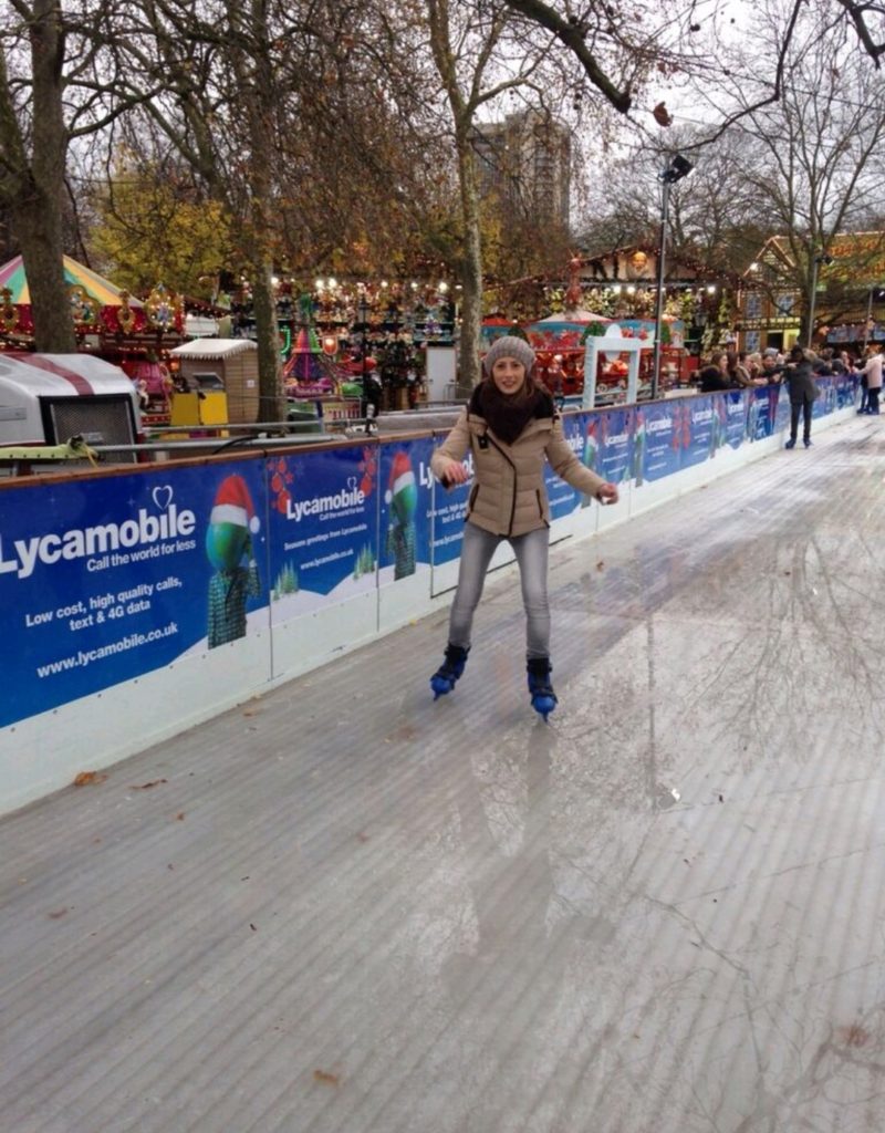 Federica Vatrano ice skating
