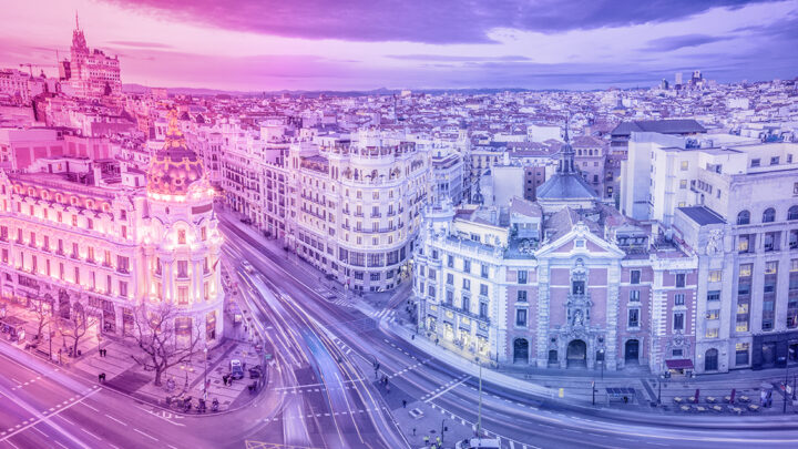 Backdrop of Madrid
